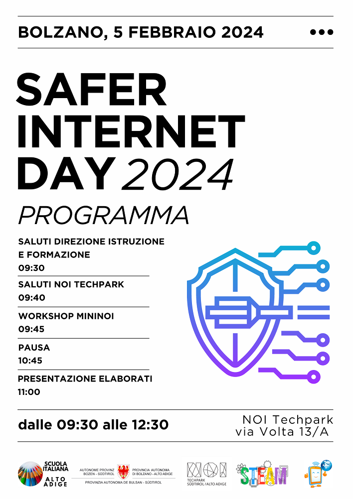 Mehr über den Artikel erfahren Safer internet day 2024, il 5 febbraio appuntamento al NOI Techpark