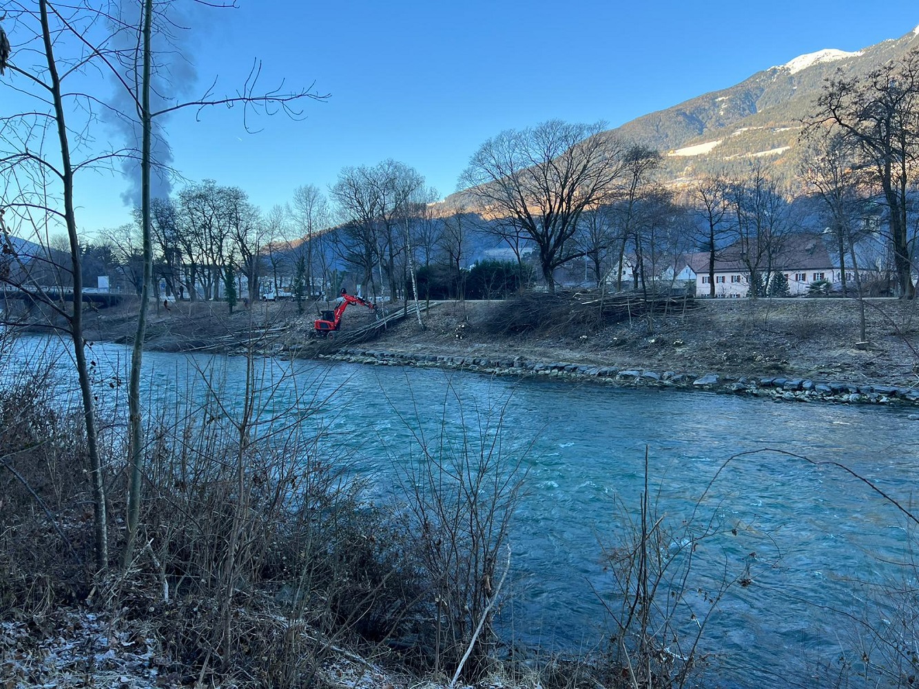 Scopri di più sull'articolo Bressanone, lavori di manutenzione degli argini lungo il fiume Isarco